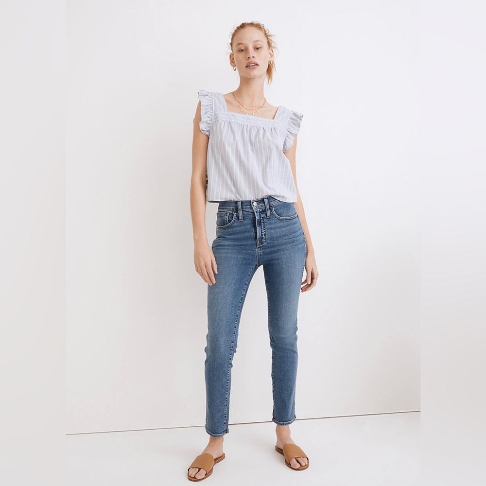 Madewell Slim Straight Jeans 27 Medium Wash